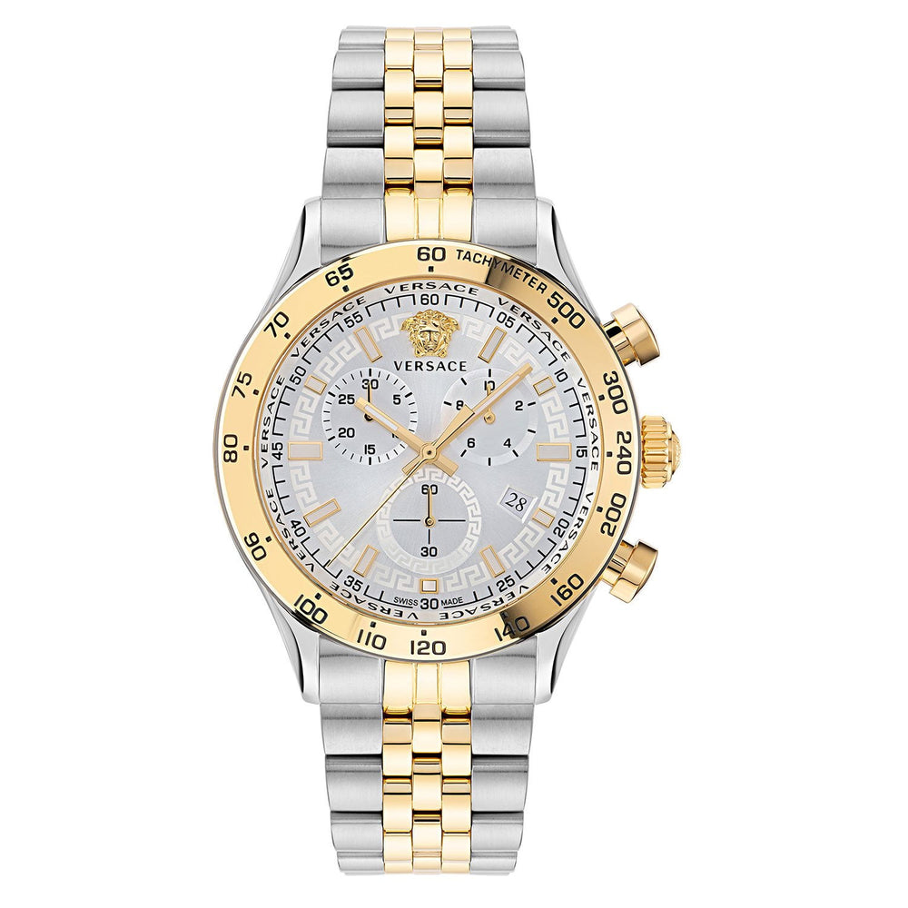 Versace Hellenyium Two-Tone Chronograph Watch, 44mm