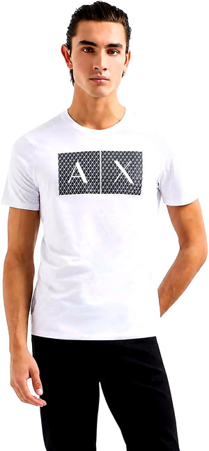 Armani Exchange Men's Logo Tee Grid Logo