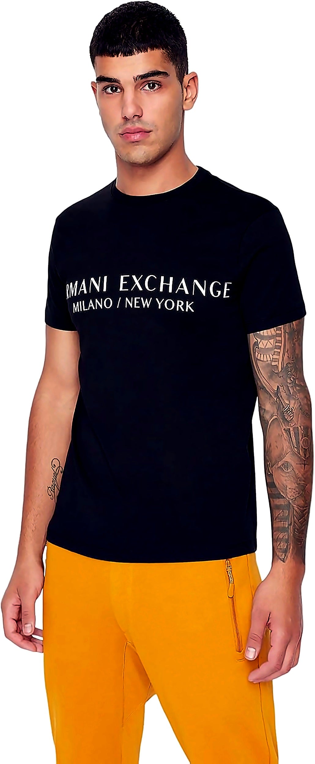 Armani Exchange Milan New York Logo T-Shirt