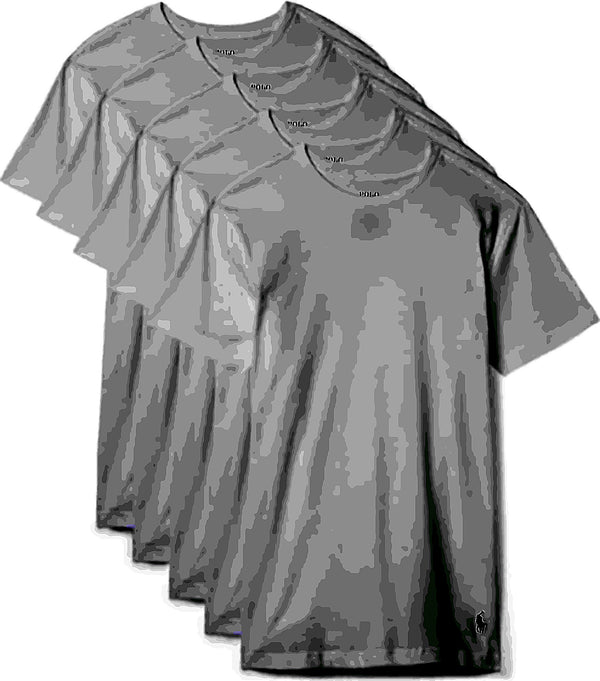 POLO RALPH LAUREN Slim Fit Undershirt w/Wicking, 5-Pack Crews