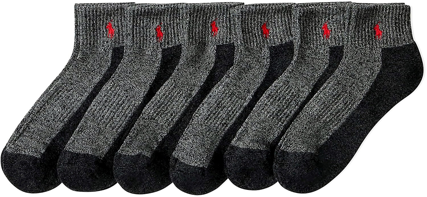 POLO RALPH LAUREN Men's Performance Cotton Quarter Socks