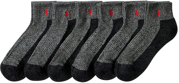 POLO RALPH LAUREN Men's Performance Cotton Quarter Socks