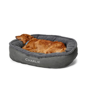 Orvis ComfortFill-Eco Wraparound Dog Bed with Fleece
