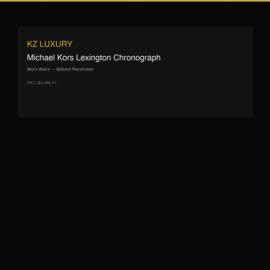 Michael Kors Lexington Chronograph — Men's Watch