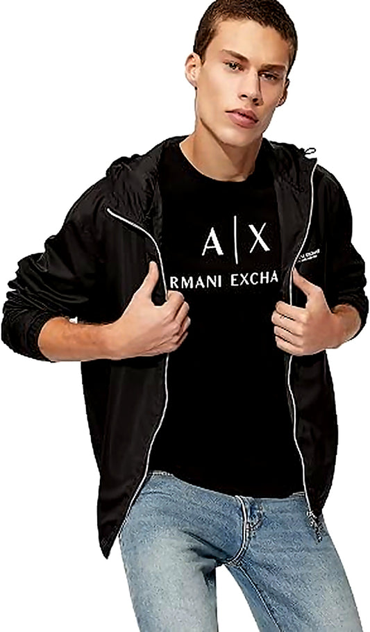 armani exchange men s crew neck logo tee t shirt
