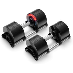 NUOBELL 580 adjustable dumbbell pair, 5-80 lb range