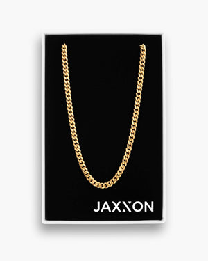JAXXON 5mm gold Cuban Link Chain, tall product shot