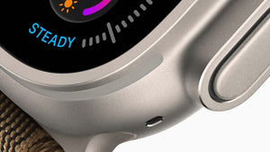 Apple Watch Ultra 4 natural titanium case close-up