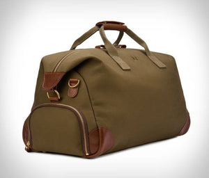 Bennett Winch Leather Weekender, lifestyle detail view