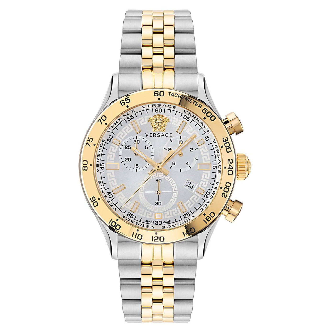 Versace Hellenyium Two-Tone Chronograph Watch, 44mm