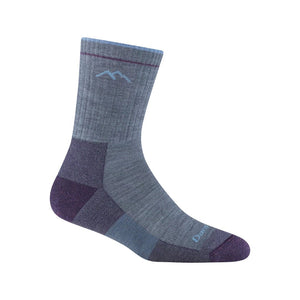 Darn Tough Hiker Micro Crew Cushion in light denim
