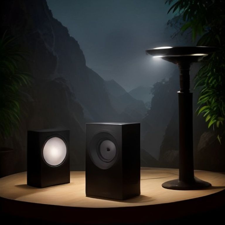 Outdoor Speakers Gifts for Men Bluetooth Speaker with Lights Multi-Sync up to 100 Speakers Auto-Pair — Executive Edition