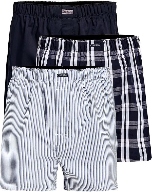 Calvin Klein Cotton Classics Woven Boxer — 3-Pack