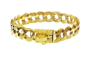 THE R.I.C.O. Luxury Gold Cuban Link Dog Collar