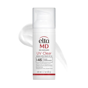 EltaMD UV Clear Broad-Spectrum SPF 46, 1.7 oz airless pump, front view